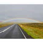 In Island gibt es, ungelogen - zum Durchfahren ' nen Regenbogen!