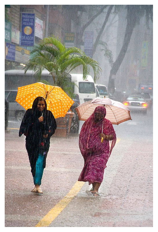 in Kuala Lumpur sind Duschen überflüssig ...