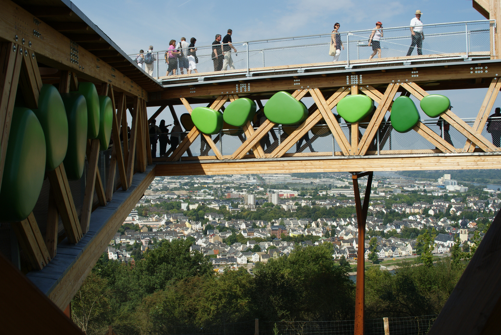 In luftiger Höhe über Koblenz