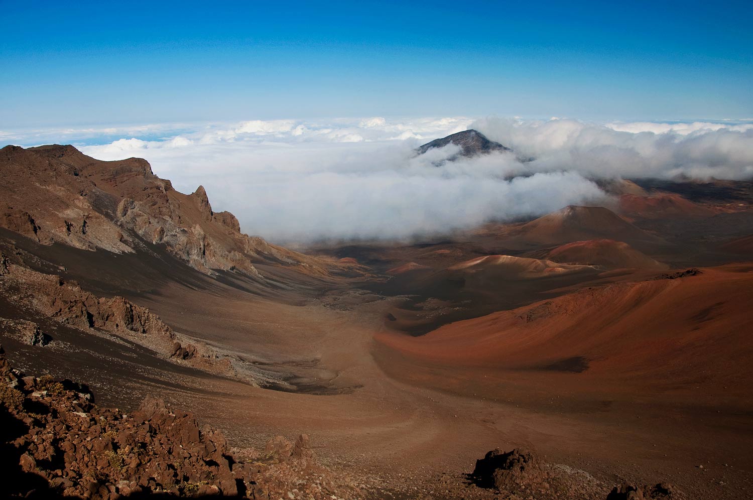 in Maui, @ 10,000 feet on the Haleakala Crator