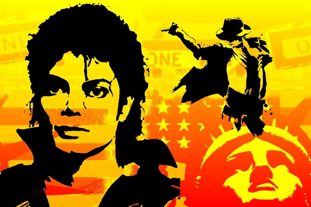 In Memory of Michael Jackson.........................Stencil Art