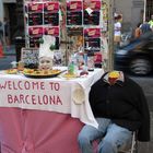 In mezzo alla "ramblas" BARCELONA , spagna