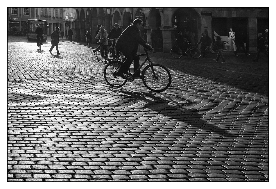 In Münster haben Radfahrer immer Vorfahrt