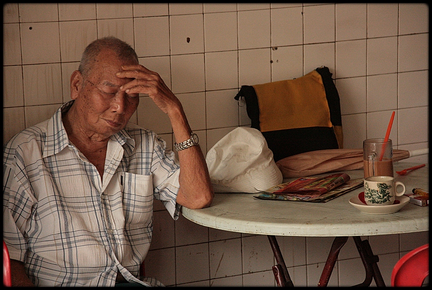 In my favourite restaurant in China Town von KL the atmosphere is rather relaxed....................