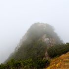 In Nebel gehüllte Gratwanderung vom Herzogstand zum Heimgarten