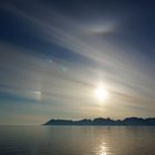 In Richtung Ä - Südspitze der Lofoten incl. Sonnenkorona