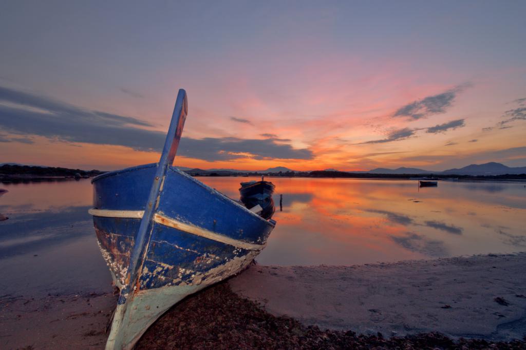 In riva al tramonto