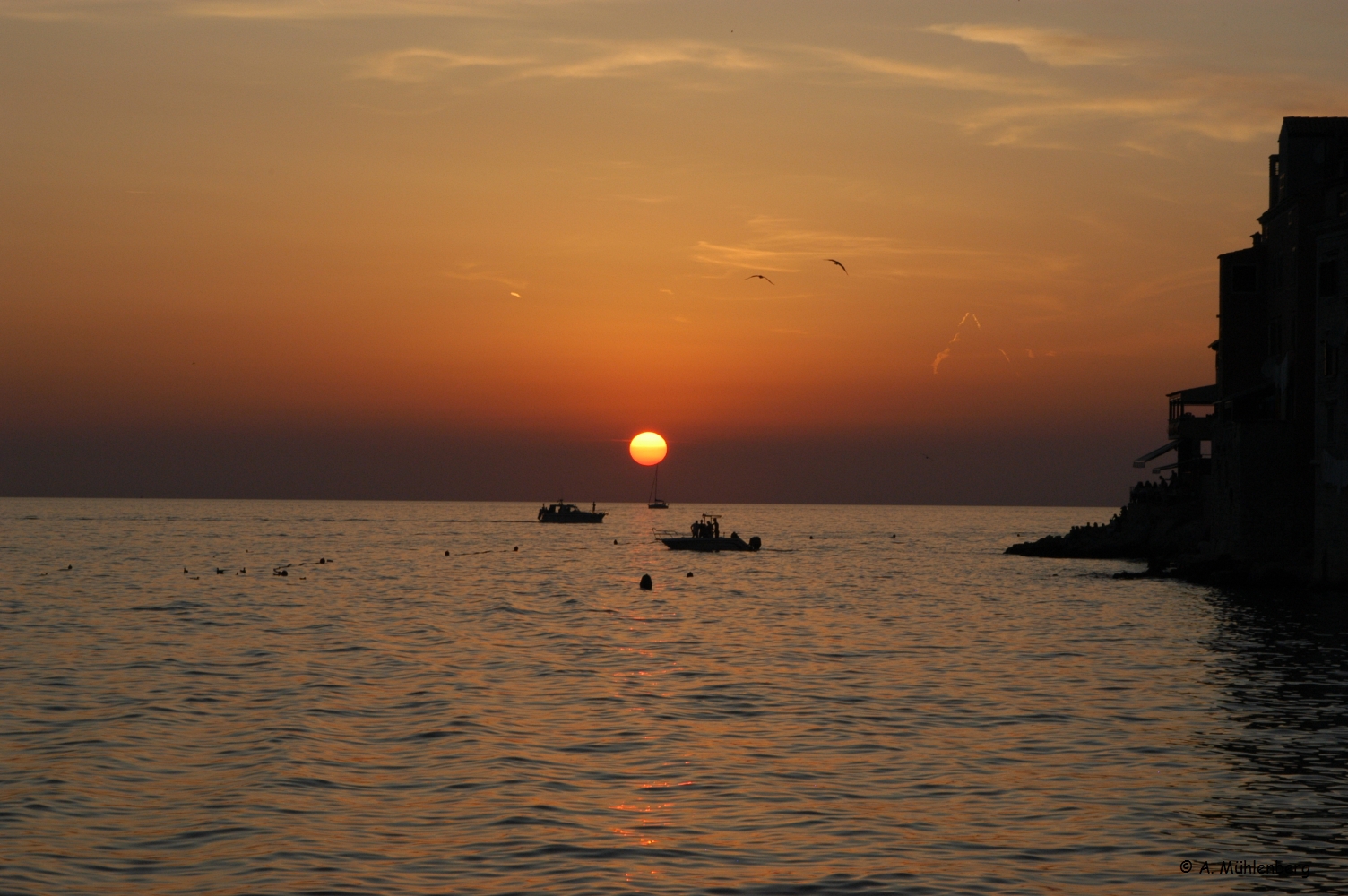 in Rovinj ... jeder Abend ist "einmalig"