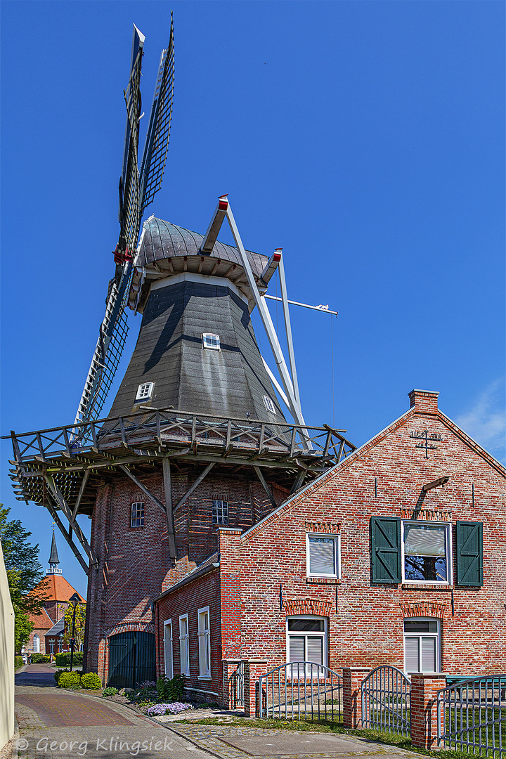 In Rysum gibt es auch eine Windmühle 