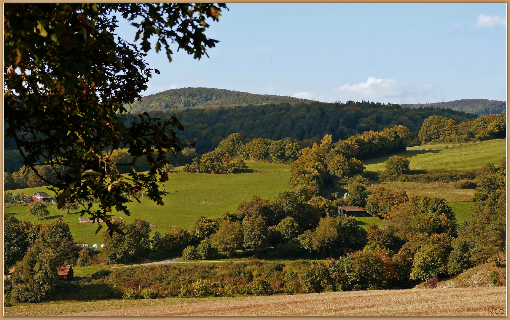 in sanften Farben...