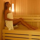 in sauna