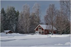 In Schweden ist noch richtig Winter
