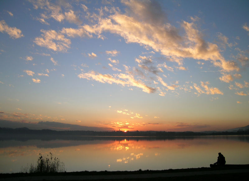 In solitudine sul lago di Oggiono