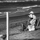 In spiaggia d'Autunno