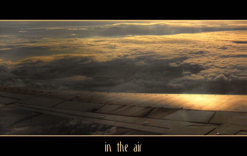 in the air