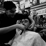 in the barbershop*