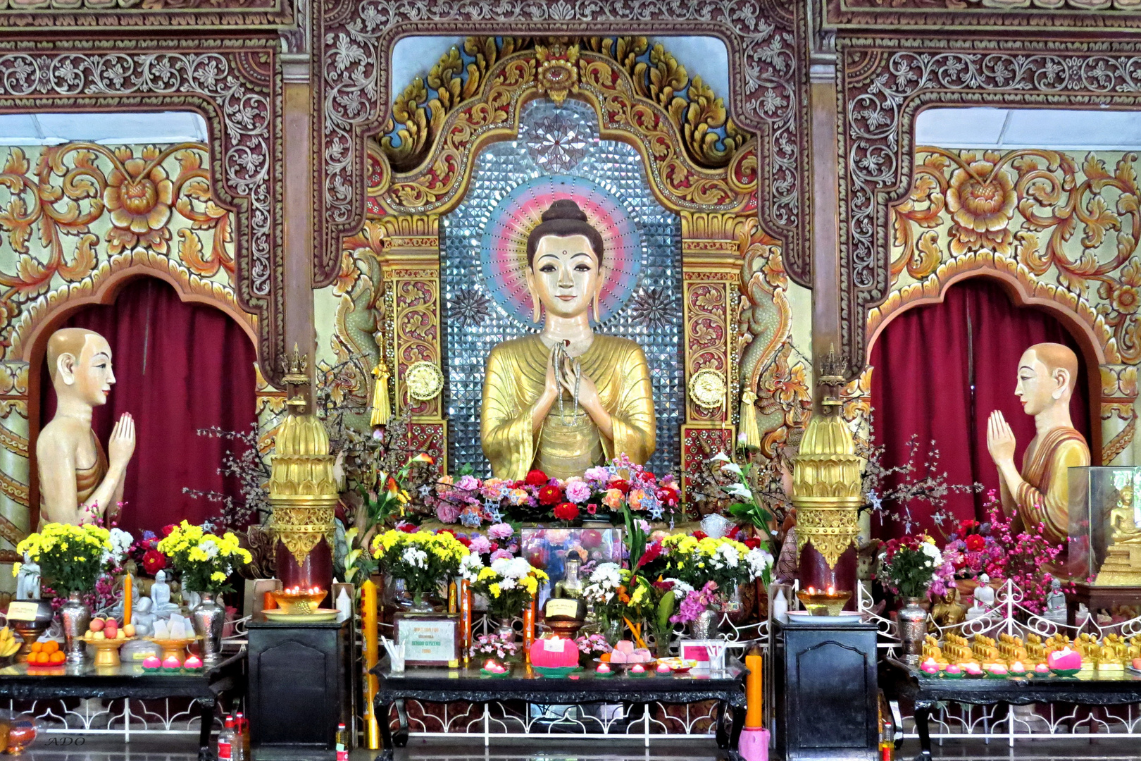 In the Burmese Buddhist Pagoda