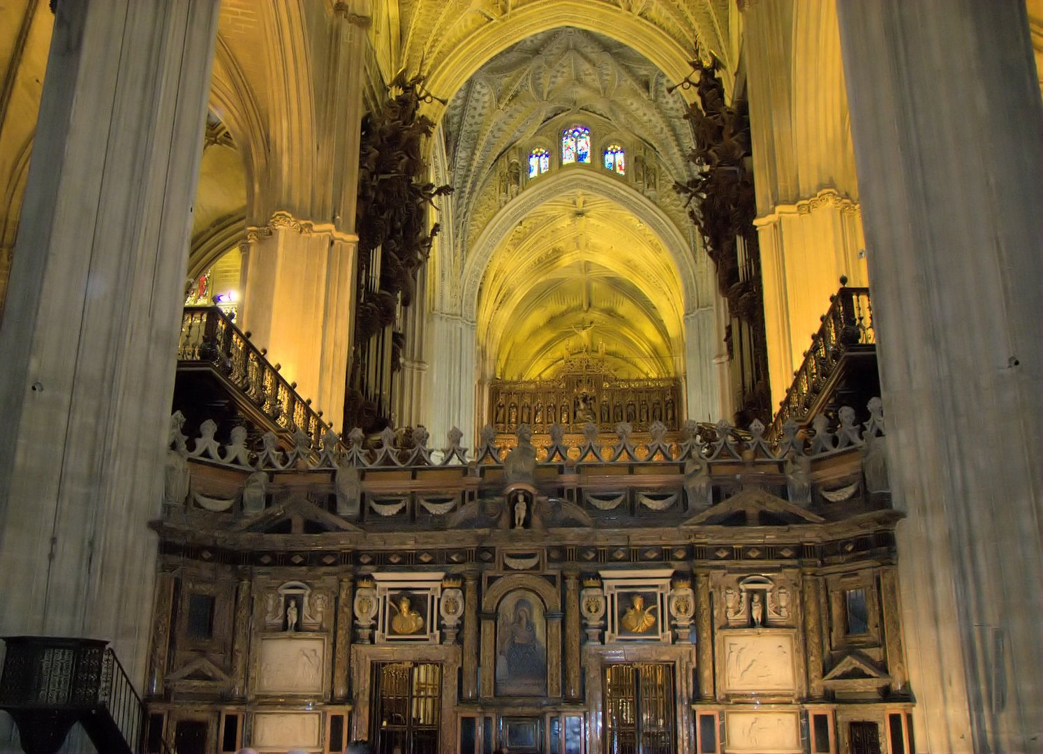 In the cathedral of Seville (Spain / Andalucia)