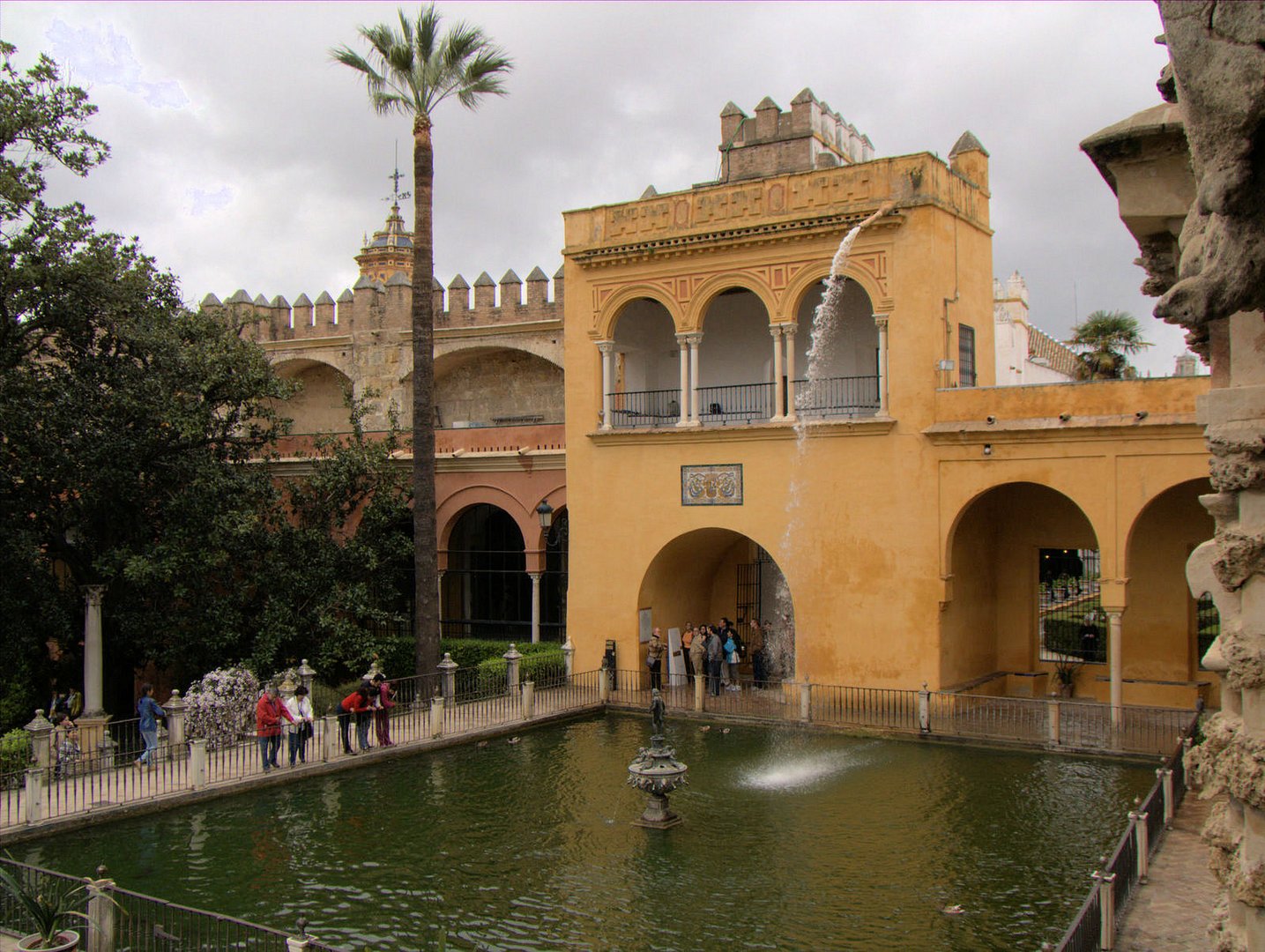 In the city park of Seville (Spain / Andalucia)