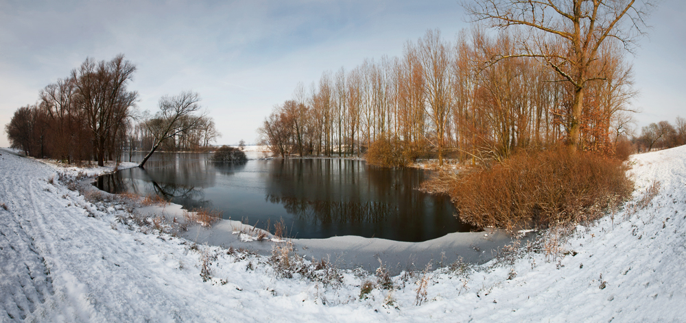 In the embrace of winter.