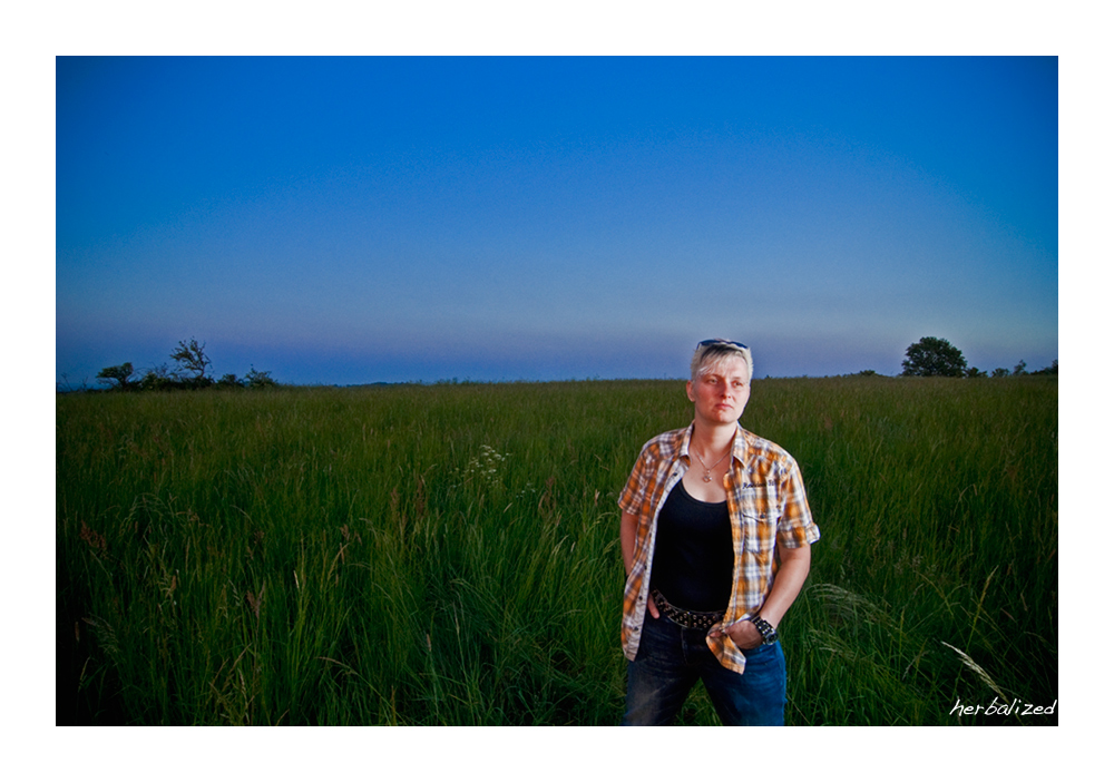 In the fields