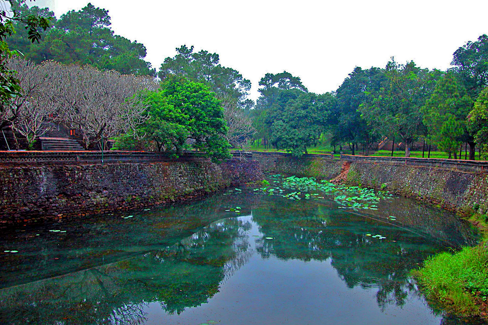 In the garden of Tu Duc Mausoleum complex