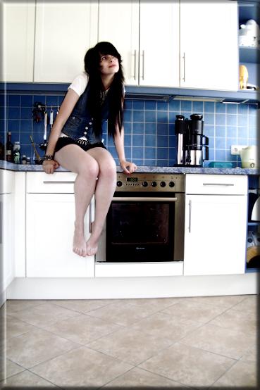 in the kitchen