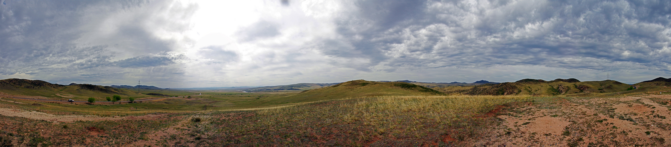 In the middle of Mongolia