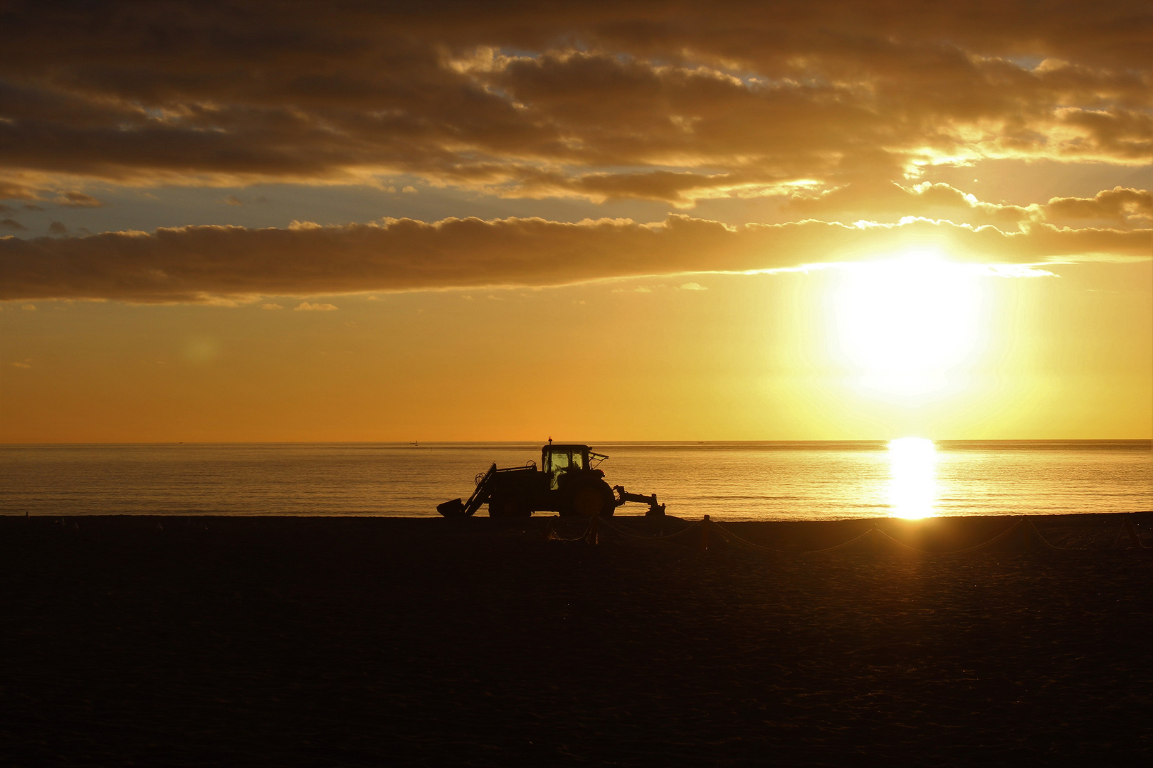 In the morning, Fuengirola Beach, Costa del Sol