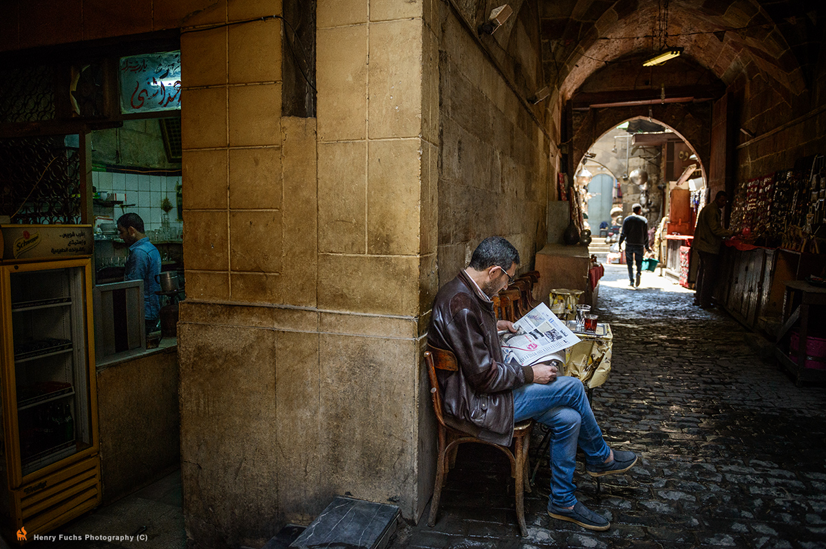 In the narrow streets of islamic cairo