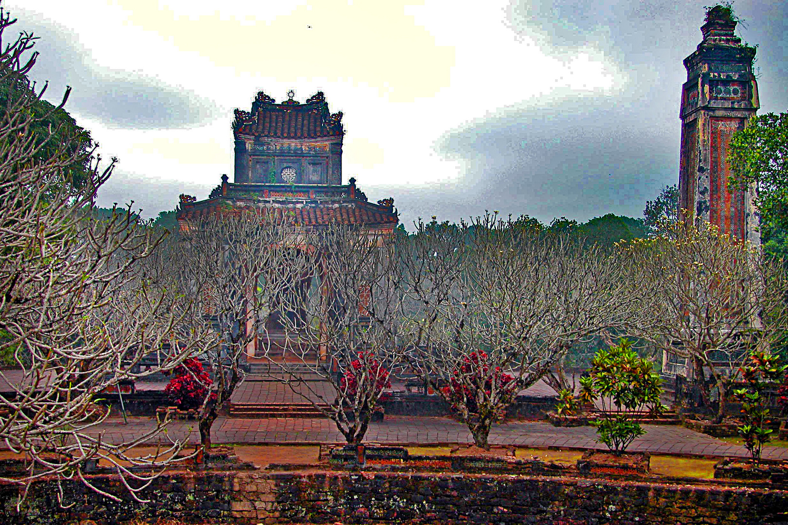 In the park of the Tu Duc Tomb