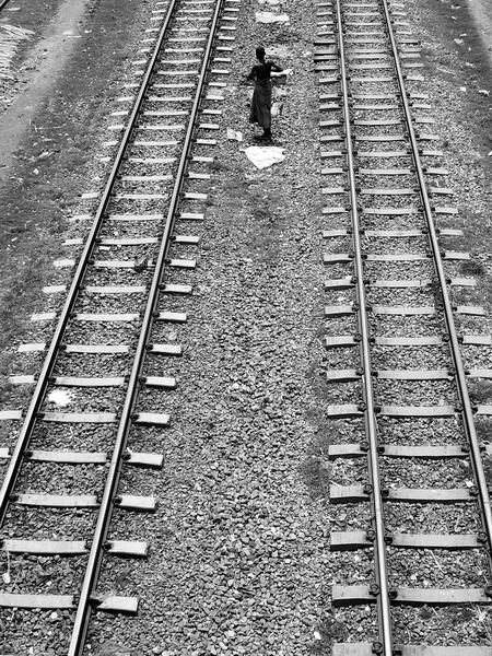 In the Railway Slum