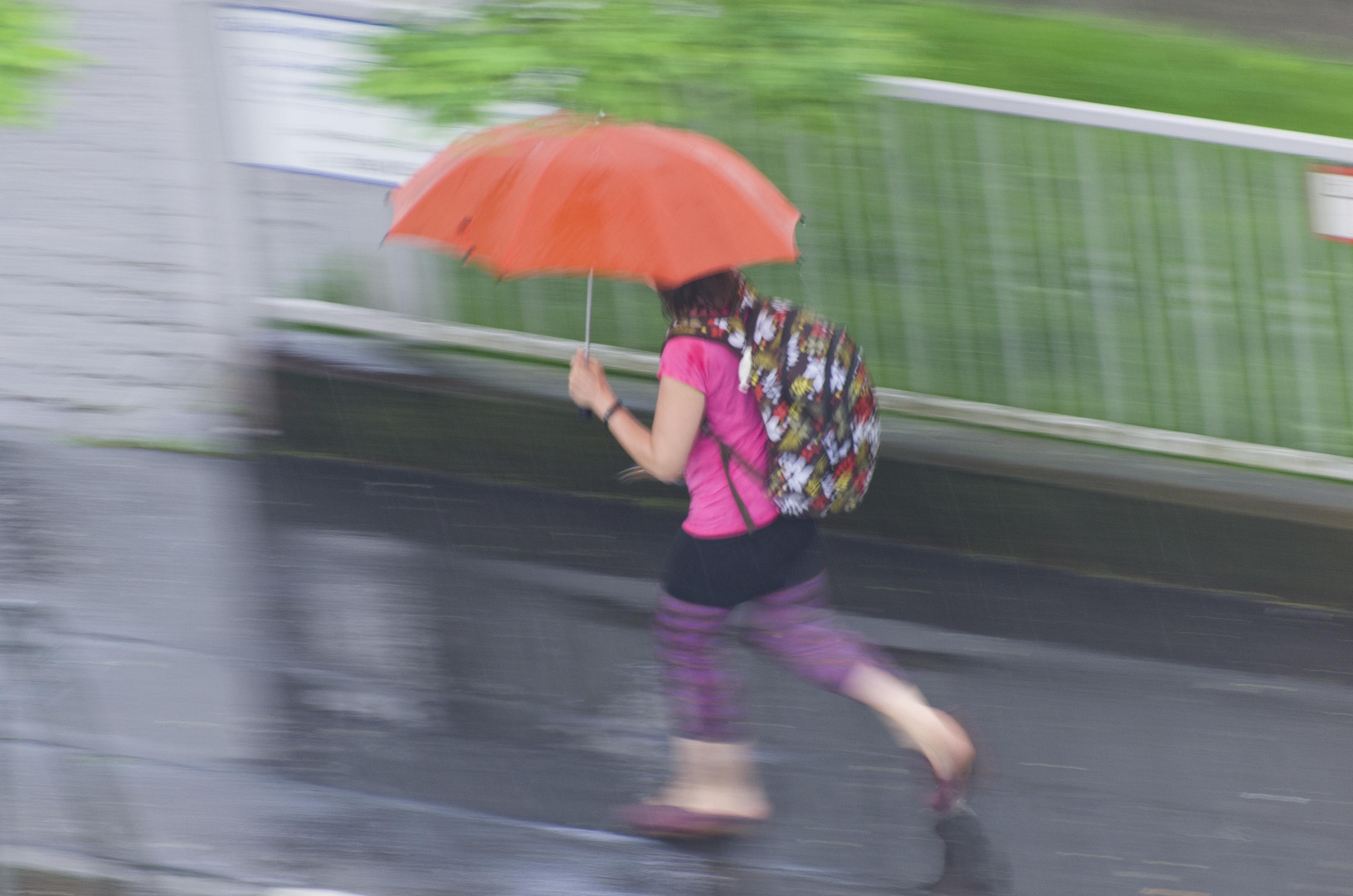 in the rain