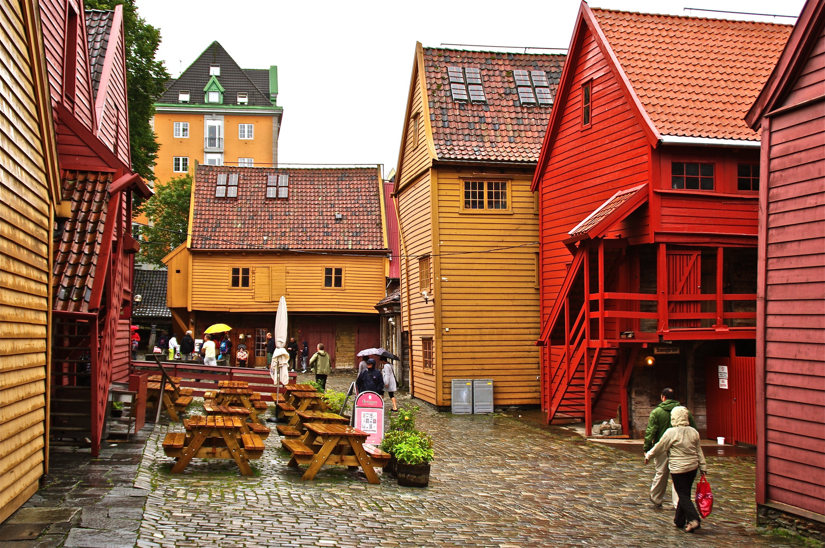 In The Rain In Bergen.