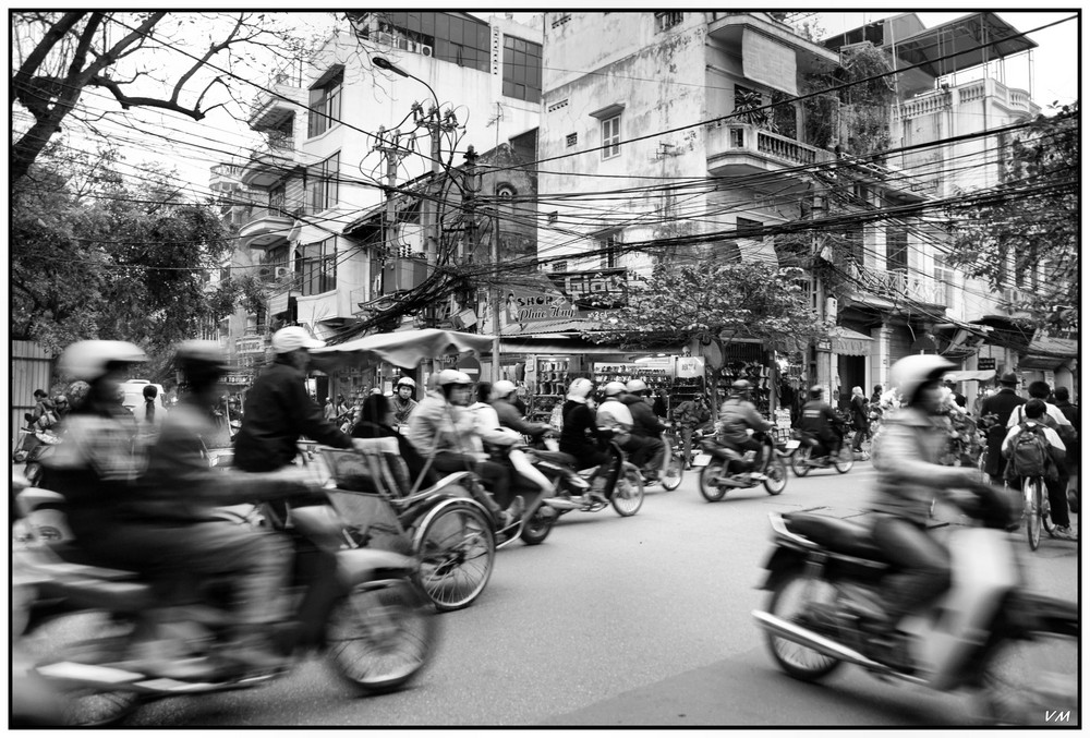 In the streets of Hanoi...