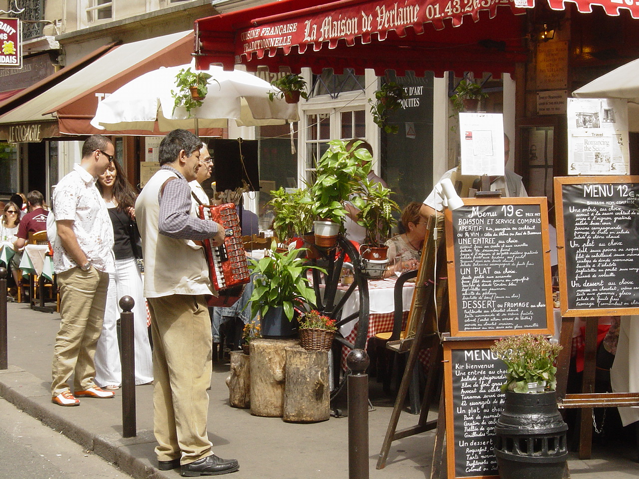 In the streets of Paris