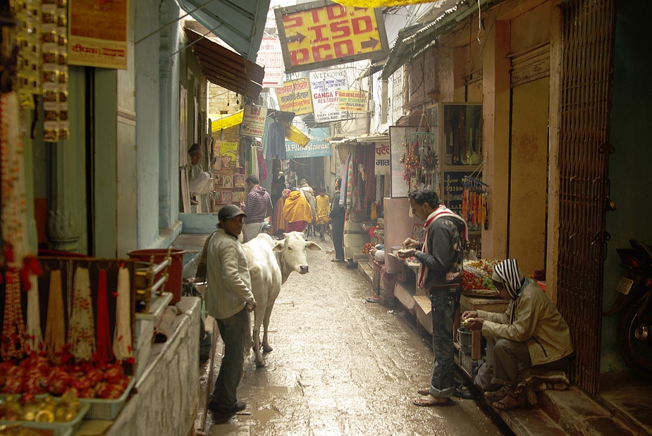 In the streets of Varanasi