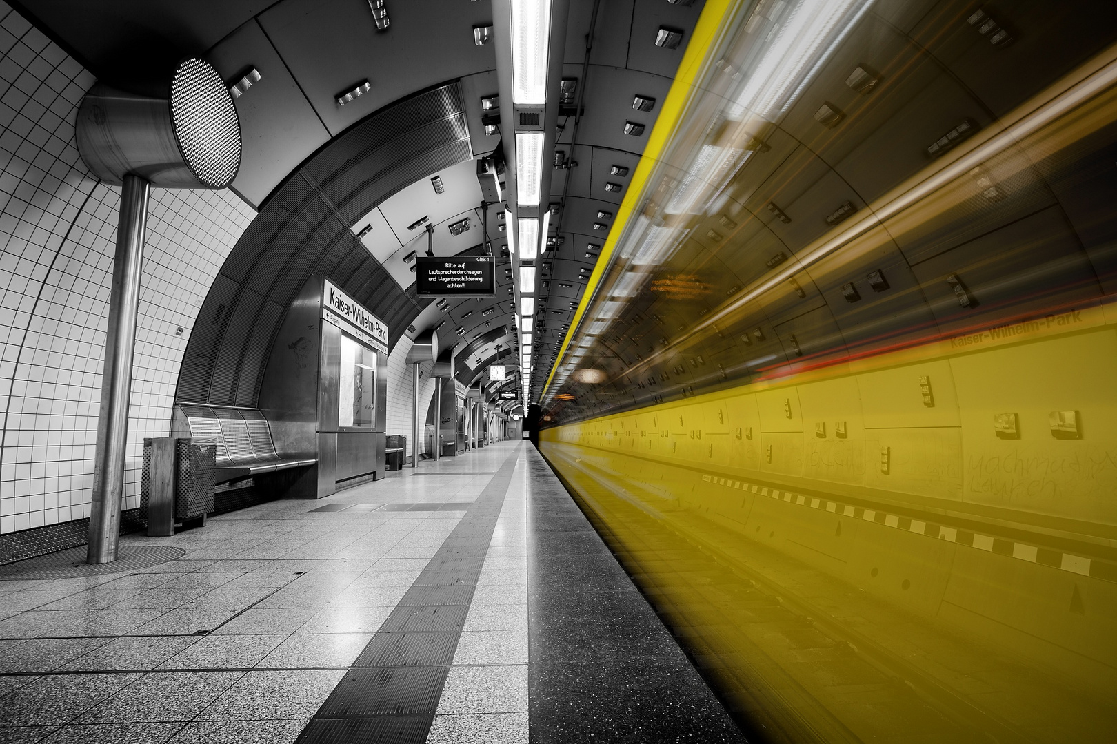 In the tube