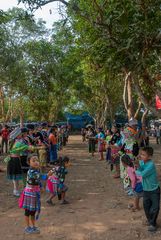 In the village of Hmong people