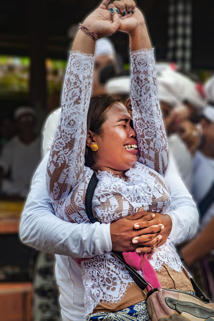 In trance on the festival