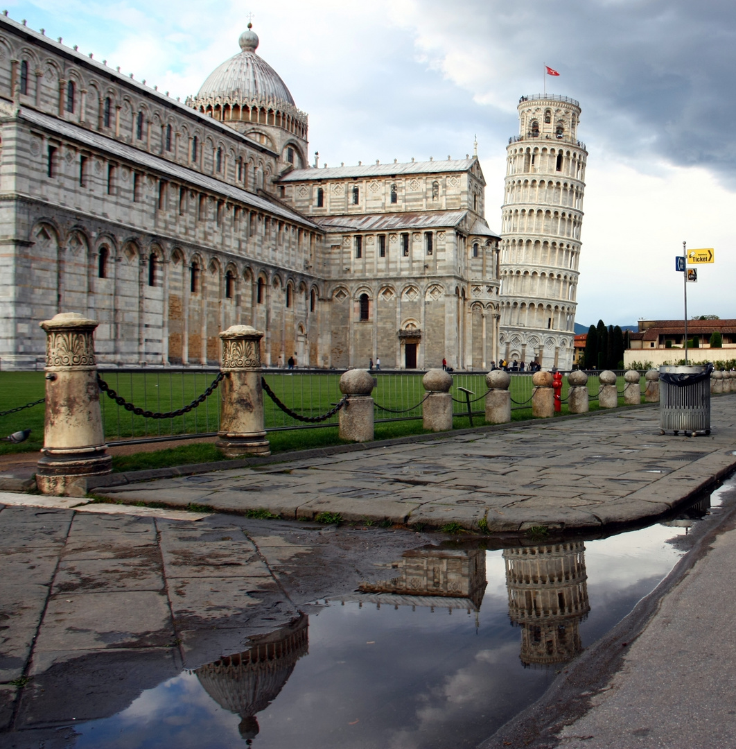 ...in una pozza d'acqua...