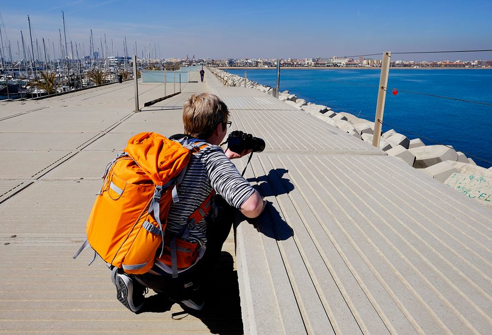 in Valencia am Strand