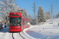 in voller fahrt durch das winterwunderland