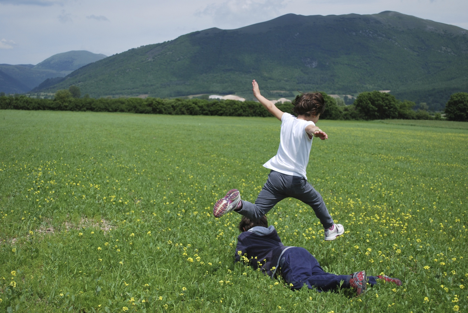 in volo per gioco