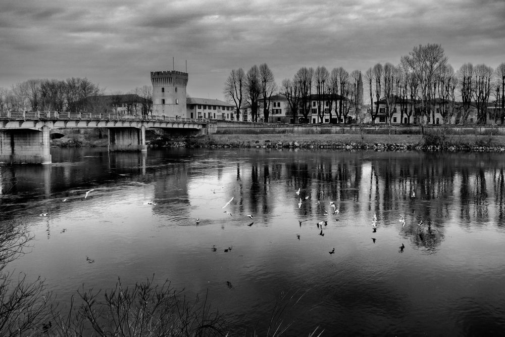 In volo sul fiume Adda