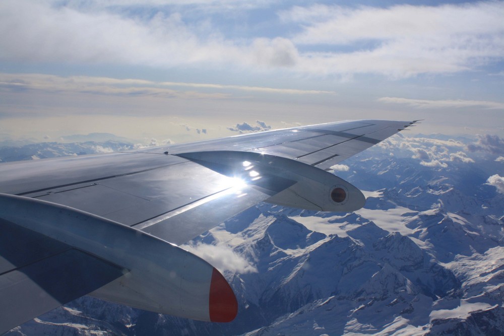 In volo verso l'Italia