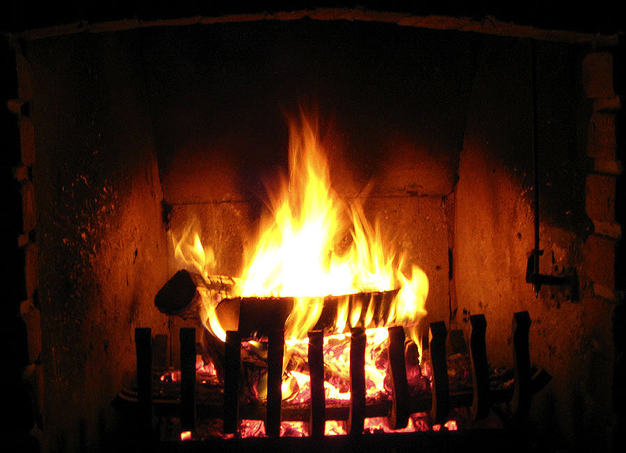 In winter fire is beautiful