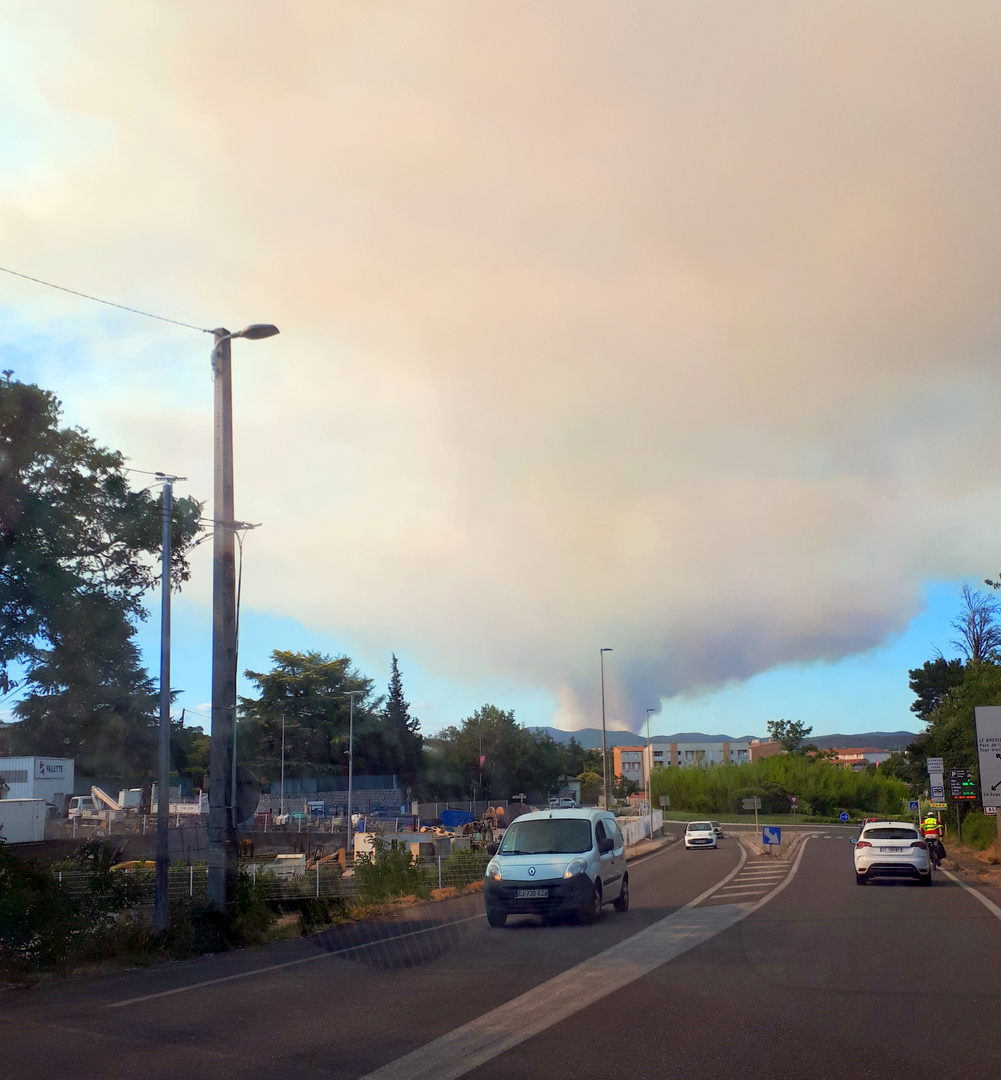 Incendie dans les Cévennes