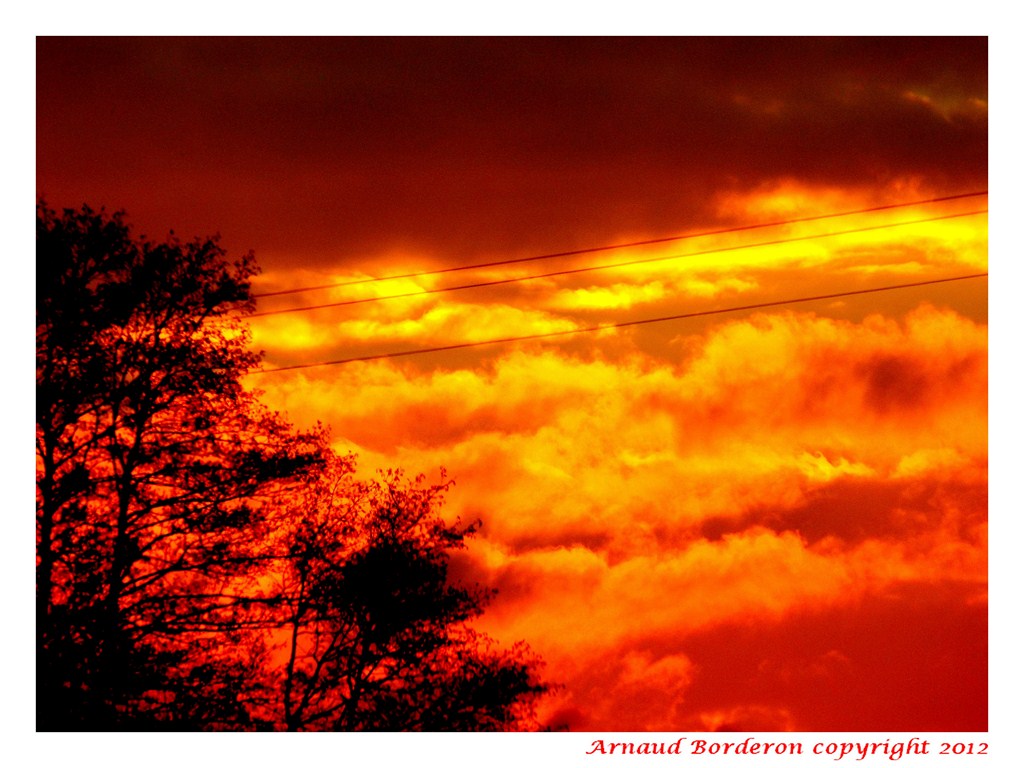 incendie d'un soir d'automne...