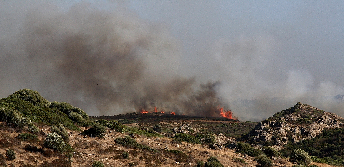 Incendio del 18 Luglio 2010 vicino a Carbonia